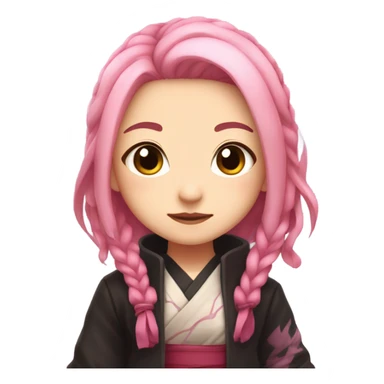 Nezuko cute pink sticker