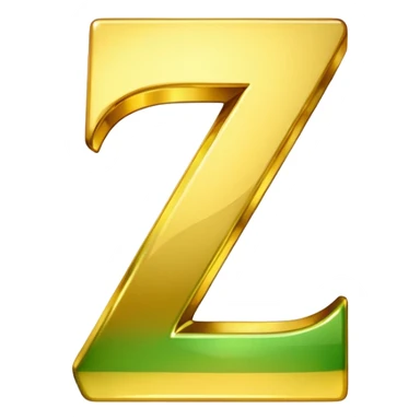 number 7 in golden and green shadows sticker