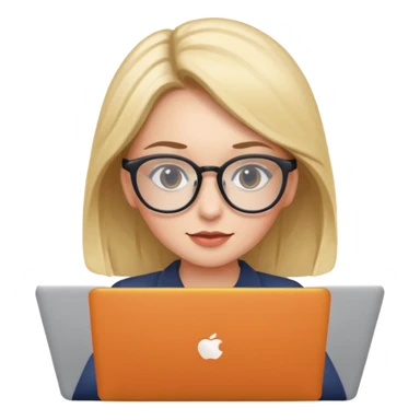 work from home girl sticker