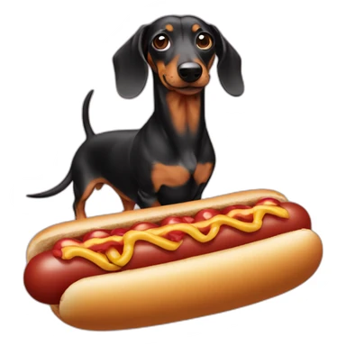 dachshund-with-hotdog-body sticker
