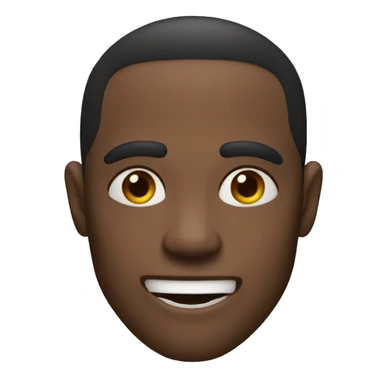 emoji with amazing jawline running finger across bottom of jaw sticker