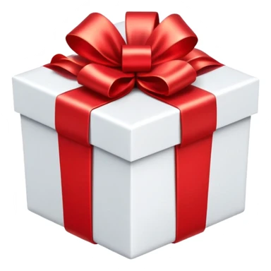 gift box with a bow, surrounded by sparkles sticker