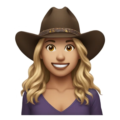 Hat face texas dancer sticker