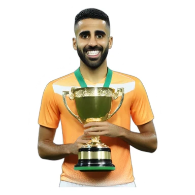 Mahrez with African cup sticker