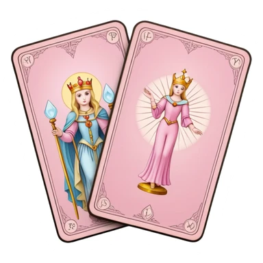 light pink tarot card deck sticker