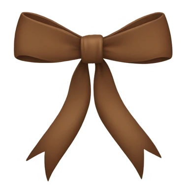 brown bow sticker