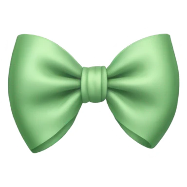 One Sage green bow sticker