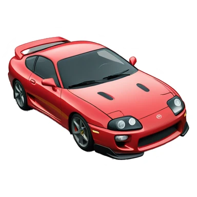 Toyota supra mk4 con caparazones de tortugas de ruedas sticker