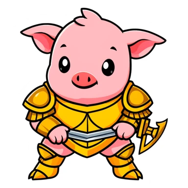 Minecraft baby Piglin sticker