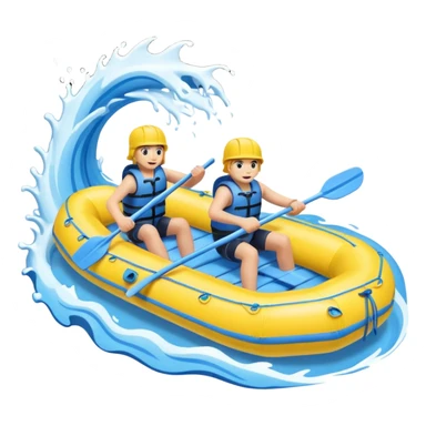 whitewater raft sticker