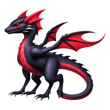 Shiny Epic Badass Gothic Noibat-Salandit-Nargacuga-Hybrid sticker