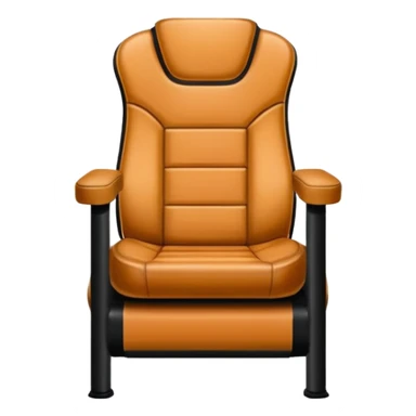 leather seat in a football dressing room sticker