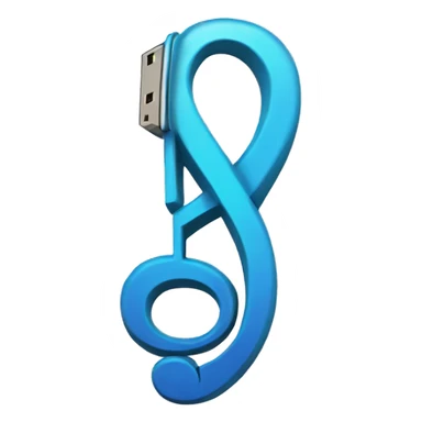 clef usb sticker