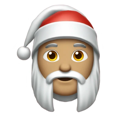 white spartan male wearing red santa hat sticker