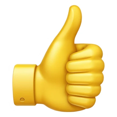 I want a thumbs up emoji with a smaller thumbs up emoji in the bottom right corner sticker