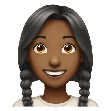 regular girl smiling sticker