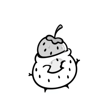 simit yiyen çilek sticker