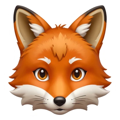 fox face sticker