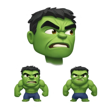 Hulk sorprendido sticker