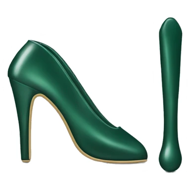 Dark green stiletto sticker
