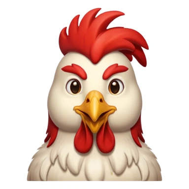 Un gallo con la cabeza de Jesús  sticker