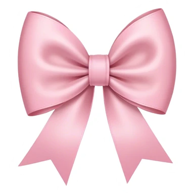 light pink ribbon bow sticker