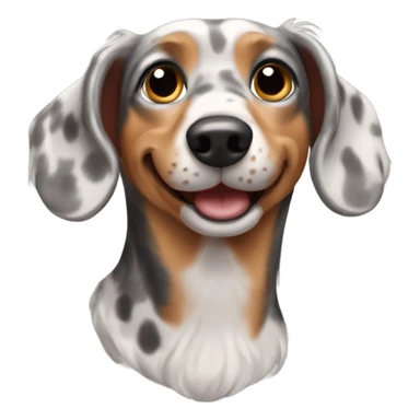 merle dachshund sticker