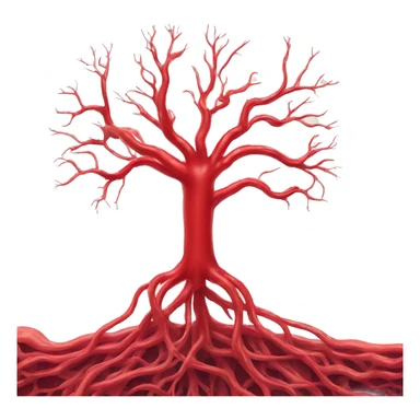 red blood vessels sticker