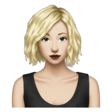 D'arcy Wretzky short hair sticker