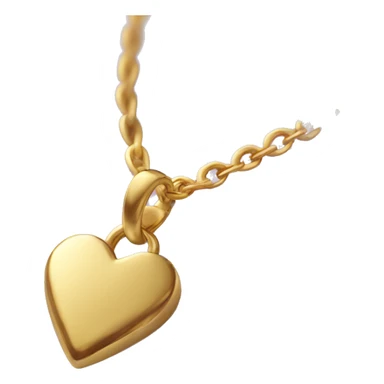 dainty gold heart necklace sticker