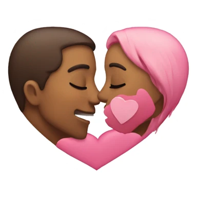 kiss hearts  sticker