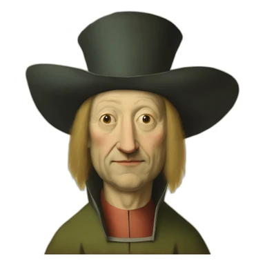 hieronymus bosch portrait sticker