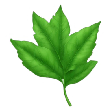 feuilles verte sticker