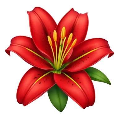 Red Lily sticker