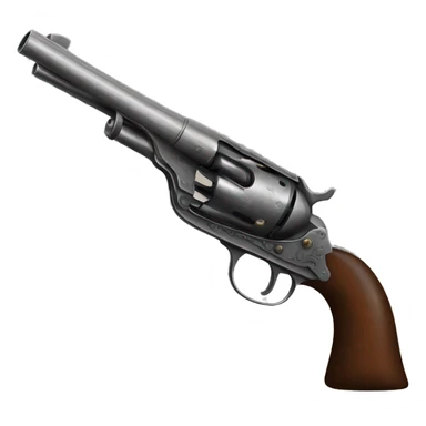 civil war revolver sticker