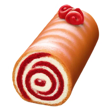 Red tea flavored Swiss roll sticker
