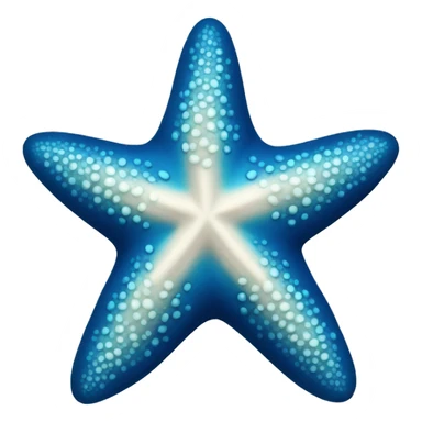 symmetry blue starfish  sticker