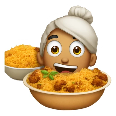 biryani cartoon sticker