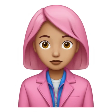 Haken in rosa  sticker