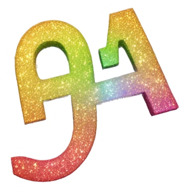 the word gay in sparkley letters sticker