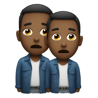 2 men crying sticker