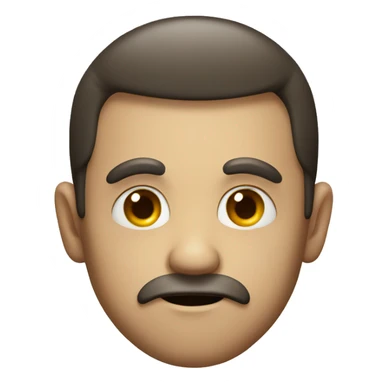 A suspicious face sticker