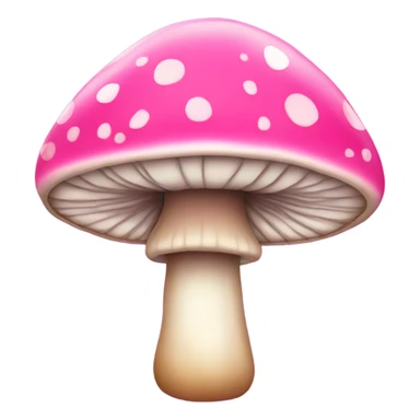 Pink mushroom with glitter  sticker