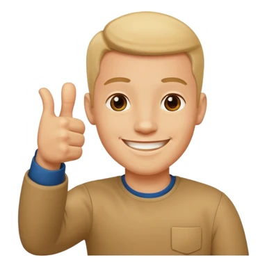 Thumbsup man sticker