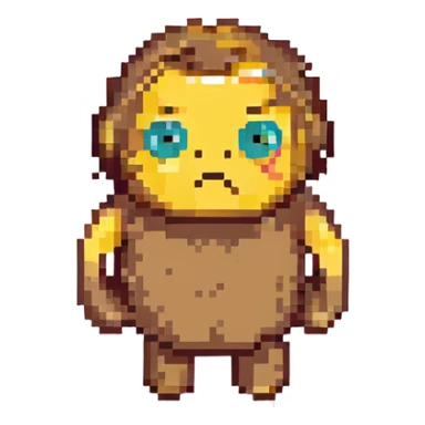 emoji character shrugging with a confused expression, representing 'idk' sticker