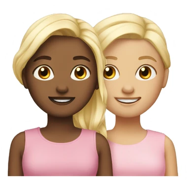 2 blonde girls sticker