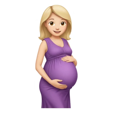 Una mamá embarazada de caba sticker