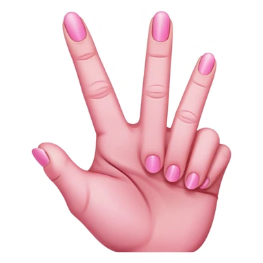 Pink hand middle finger  sticker