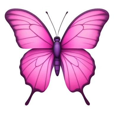 Beautiful purple and pink butterfly sticker