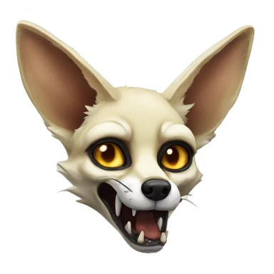zombie fennec fox sticker